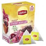Lipton Cherry Morello черный чай в пирамидках, 20 шт.