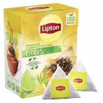 Lipton Citrus Tea черный чай в пирамидках, 20 шт.