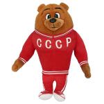 Softoy Игрушка мягкая Медведь спортсмен  32см (CCCP)