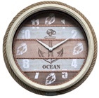 LADECOR CHRONO Часы настенные в морском стиле, 38x38x7,5см, 1хАА, пластик, арт 1