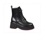Z21019-01-1 черный (Иск.кожа/Байка) Ботинки женские