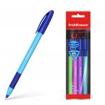 шариковая ErichKrause® U-109 Neon Stick&Grip 1.0, Ultra Glide Technology, цвет чернил синий (в пакете по 4 шт.)