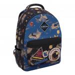 Ученический рюкзак ErichKrause® EasyLine® с двумя отделениями и грудной перемычкой 20L Red Planet
