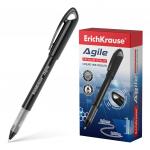 Ручка-роллер ErichKrause® Agile, цвет чернил черный (в коробке по 12 шт.)