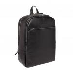 Кожаный мужской рюкзак для ноутбука Faber Black