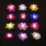 INBLOOM Лилия декоративная с подсветкой для пруда,  полиэстер,  10 см,  LR44х3,  12 цветов