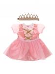 Одежда для кукол 38-43 см, платье и повязка "Принцесса"