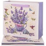 Пакет подарочный ПРОВАНС ЛАВАНДА 30х27х12 см / 521-238 / 4 /