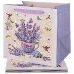 Пакет подарочный ПРОВАНС ЛАВАНДА 30х30х25 см / 521-239 / 4 /