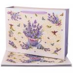 Пакет подарочный ПРОВАНС ЛАВАНДА 46,5х35х14,5 см / 521-237 / 4 /