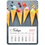Календарь отрывной на магните 95*135 мм склейка OfficeSpace Mono - Dessert, 2022 г., 319870