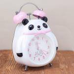 Часы-будильник "Panda bow", pink