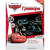 Гравюра с эффектом серебра Disney. Тачки. Франческо, 23,5*17,5см, Грд-038