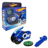 Hot Wheels Spin Racer "Синяя Молния" (пусковой механизм с диском, 16 см, синий)