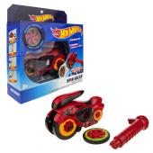 Hot Wheels Spin Racer "Красный Мустанг" (пусковой механизм с диском, 16 см, красный)