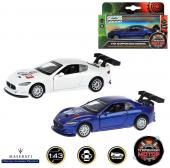 Машина металлическая, инерционная 1:43 Maserati Gran Turismo MC GT5. 870400