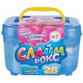 Набор для создания слайма Genio Kids "Создай слайм. СлаймБокс малый", 28 элементов, пластиковая коробка