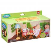 Игровой набор Happy Family с фигуркой зверюшки, кухня, 15х6,5х4,5 см, BOX, арт.012-04B