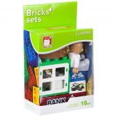 Конструктор пластиковый крупные детали Bricks sets, банк, BOX 10x13x5,5см, арт.C2311