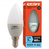 Лампа светодиодная СТАРТ ECO LED Candle E14 7W40 : ECOLEDCandleE14 7W40 штр.:  24670012296274