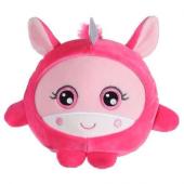 1toy Squishimals плюшевый розовый единорог 20 см, бирка, пакет. Т14350