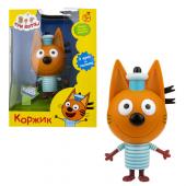 1TOY Три кота игрушка пласт. Коржик 15.7 см,со звуком (9 фраз и песенка)