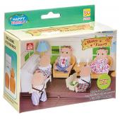 Игровой набор Happy Family с фигуркой зверюшки, комната,13,7х9,2х5,5 см, BOX, арт.012-09B