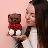 Мягкая игрушка «Ted с красным букетом», мишка