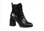 Z21146-01-1 черный (Нат.кожа/Байка) Ботинки женские