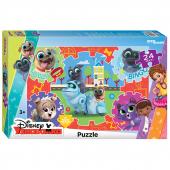 Арт.90075 Мозаика "puzzle" maxi 24 "Дружные мопсы" (DisneyJunior)