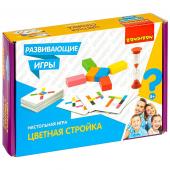 Развивающие настольные игры Bondibon «ЦВЕТНАЯ СТРОЙКА», BOX