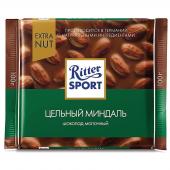 Ritter Sport Молочный с цельным миндалем, 100 г