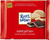 Ritter Sport Темный с марципаном, 100 г