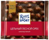 Ritter Sport Темный с цельным лесным орехом, 100 г