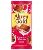 Alpen Gold Клубника/йогурт, 85 г