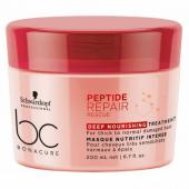 Schwarzkopf BONACURE Peptide Repair Rescue Маска Спасительное Восстановление 200мл