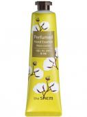 THE SAEM PERFUMED HAND ESSENCE Крем-эссенция для рук Теплый Хлопок, 30 мл