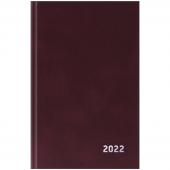 Ежедневник датированный 2022 г., A5, 168л., бумвинил, OfficeSpace, бордовый, ЕД5тБВ_40287