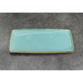 Блюдо керамическое Tiffany Blue 36*14*2 см