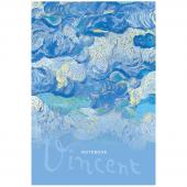 Записная книжка А5 64л. BG Vincent, матовая ламинация, выб. лак, блок-еженедельник, ЗК5т64_лм_вл 8905