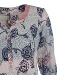 Блузка женская с цветочным принтом 251343, размер 48, 50, 52, 54, 56, 58