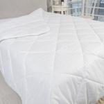 Одеяло Лебяжий пух чехол тик Шашки цвет белый 150 гр/м2 140/205 см