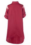 Платье-рубашка женская с бусинами 249353 размер 50, 52, 54, 56