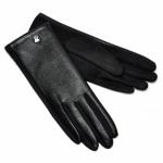 Перчатки женские комбинированные -02 (черный), арт. perg2021-02