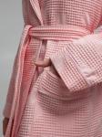 Халат женский вафельный Х-560- нежно-розовый