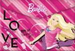 BRBB-US1-PLB-EN15 Папка для тетрадей на кнопке, А4. Barbie