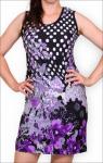 Платье из вискозы - купон, фиолет (152-7)