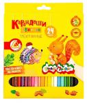 Набор цветных карандашей Каляка-Маляка 24 цв. трехгранные