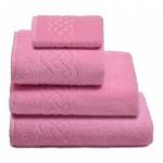 Полотенце Плейт розовый