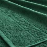 Полотенце махровое Туркмения тёмно-зелёное